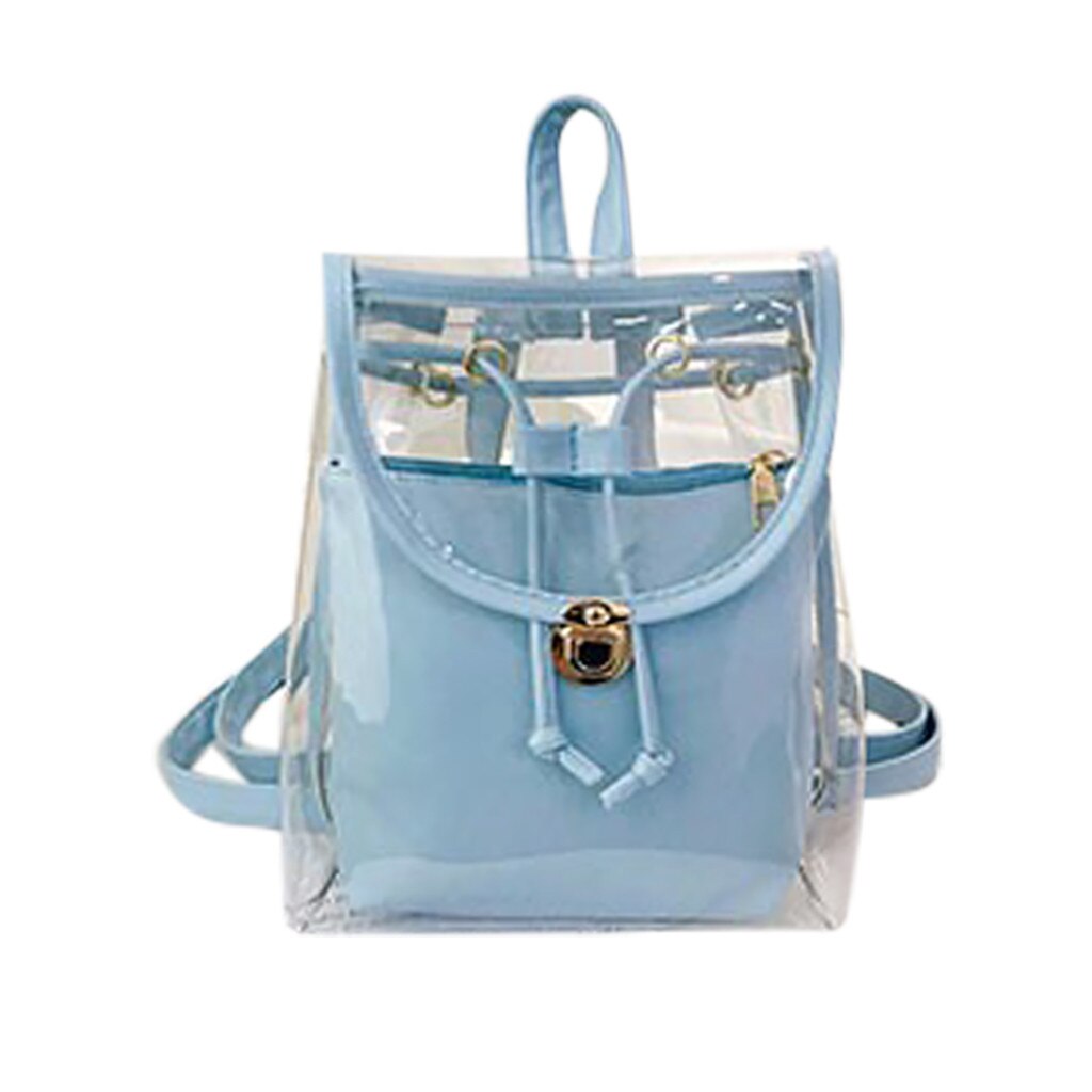 Backpack Spring Summer Bag Beach Female Jelly Bag Lady Transparent Casual Female Sweet Princess Backpack