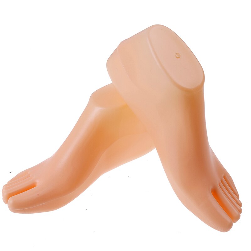 Nu/clair/blanc femme pieds Mannequin modèle pour pied string Style sandale chaussure chaussette affichage 1 paire