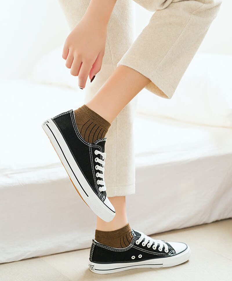 5 Pairs/ Socks Women Summer Thin Socks Boat Socks Female Sports Socks Breathable Shallow Mouth Short Socks