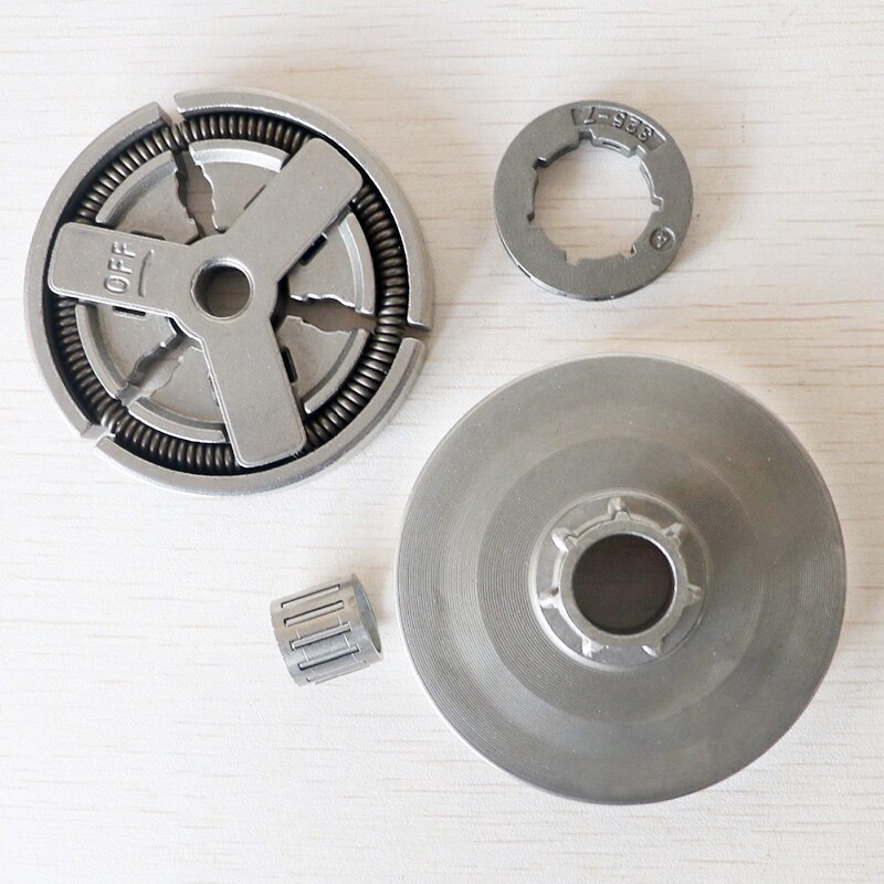 DRELD Clutch Drum + Clutch +Sprocket Rim + Needle Bearing Fit for Chinese Chainsaw 4500 5200 5800