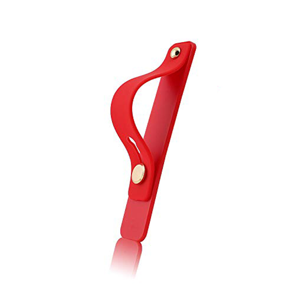 Polsband Handband Vingergreep Mobiele telefoonhouder Stand Push Pull Universele effen kleur Telefoonaansluitinghouder voor iPhone Xiaomi: Paars