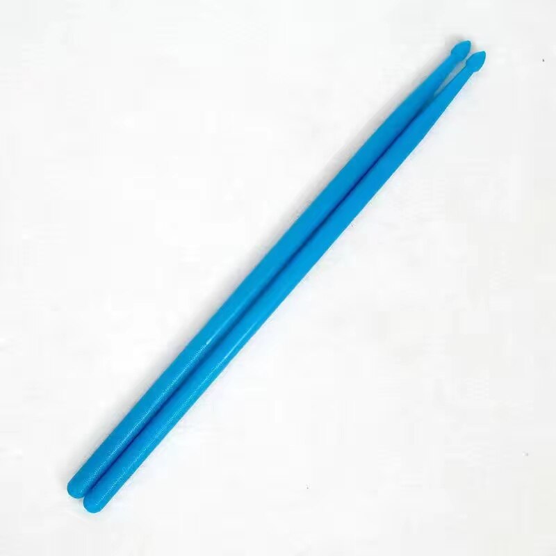 Varillas de batería luminosas profesionales, palitos de nailon de 5A, coloridos, accesorios para instrumentos de percusión, juego de batería, 1 par: Blue