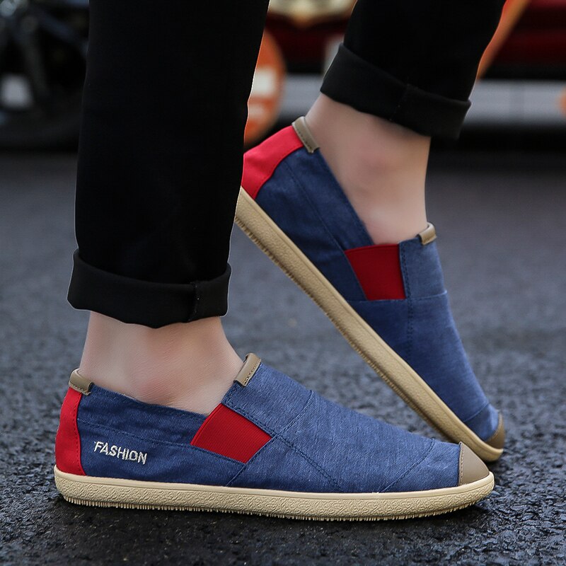 Pupuda ademende casual schoenen voor heren, comfortabele instappers, espadrilles voor heren, lichtgewicht sneakers voor heren, canvas schoenen voor heren