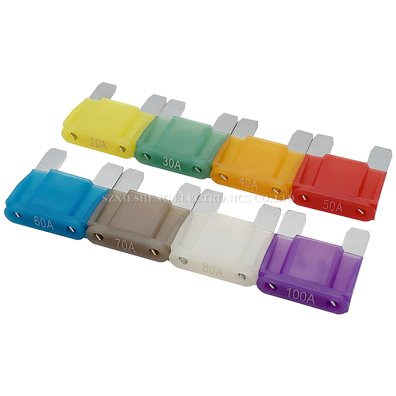 5 uds seguro de gran tamaño enchufe insertar luz de xenón camión barco automotriz coche Maxi fusible de hoja 20A 30A 40A 50A 60A 70A 80A 100A