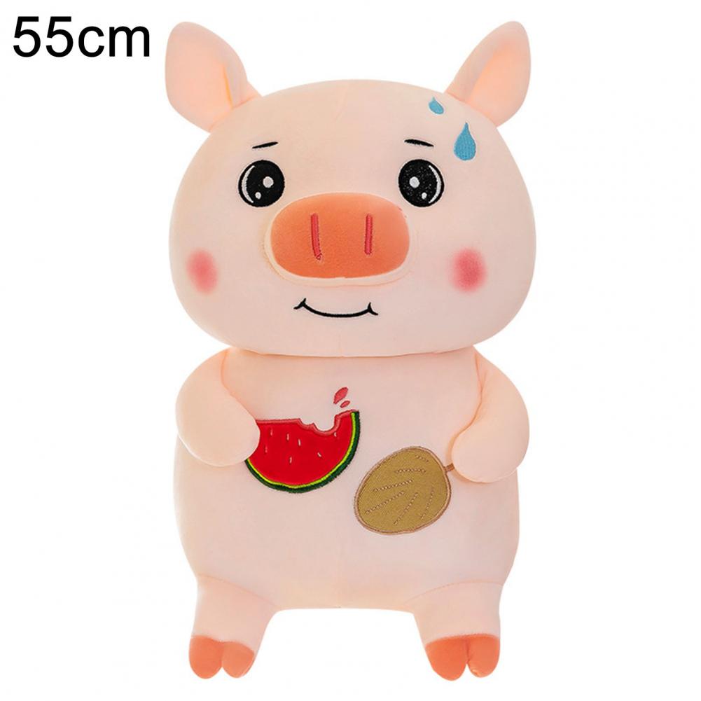 Plush Pig Toy Vivid Expression Stylish Sofa Ornament Cartoon Doll Plush Pillow Ornament:  55cm