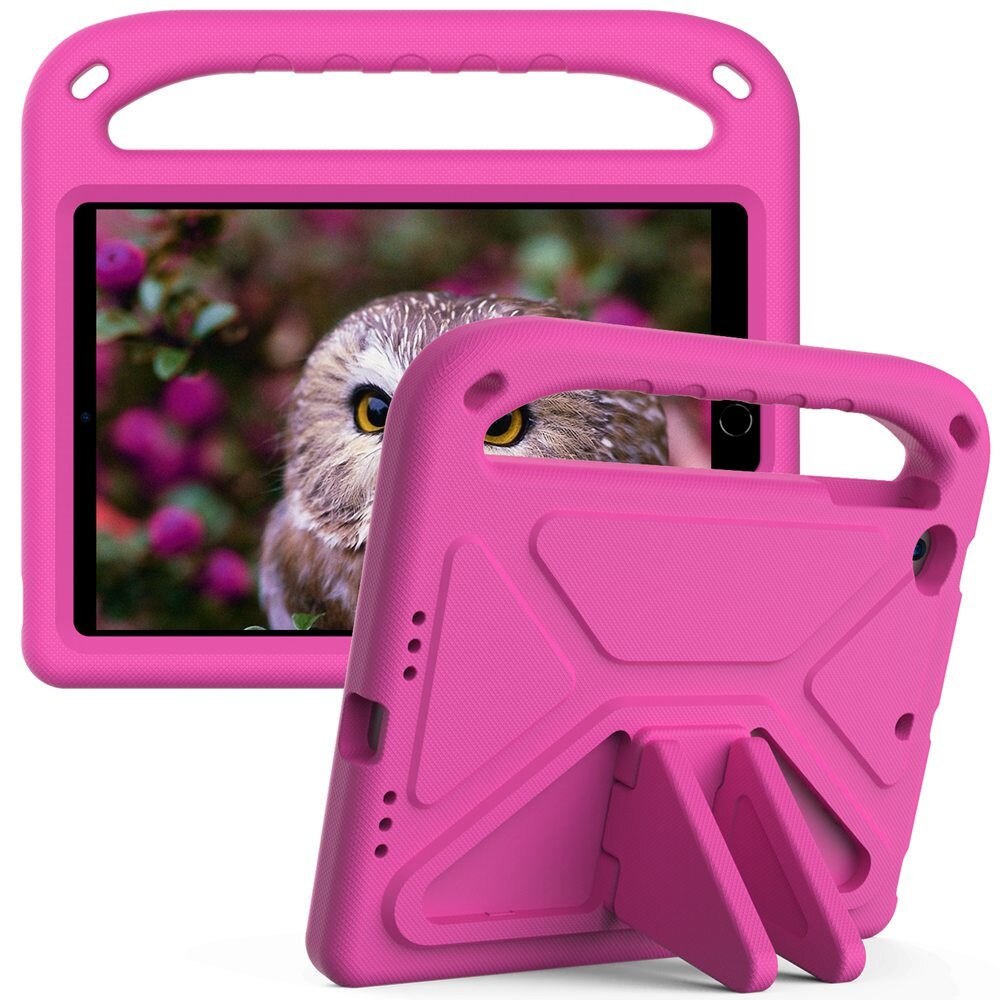 Funda para ipad mini 1 2 3 4 5 soporte a prueba de golpes no tóxico EVA cuerpo completo niños tableta cubierta para ipad mini funda: Rojo rosado