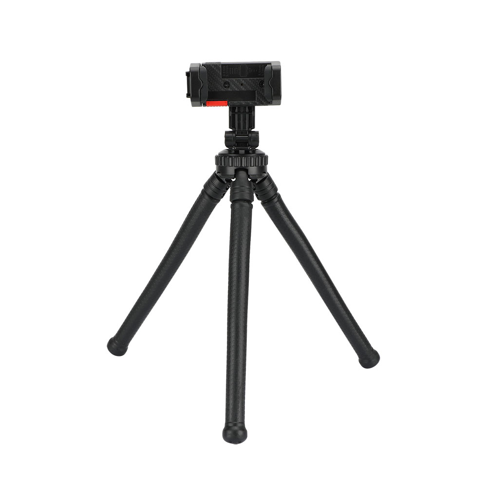 Statyw do telefonu kamera mobilna uchwyt na ośmiornicę smartfon Selfie Stick elastyczny Mini statyw z guzikiem półautomatyczny klips do telefonu