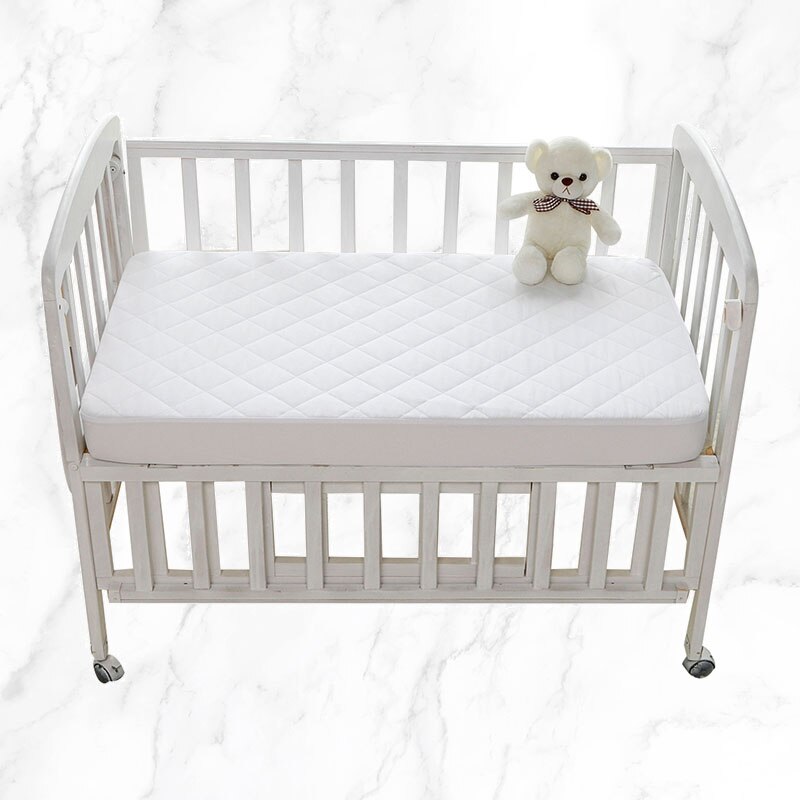 Huidvriendelijke Baby Waterdicht Zachte Matras Protector Cover Voor Baby Geborsteld Gebreide Bescherming Bed Cover Hoeslaken