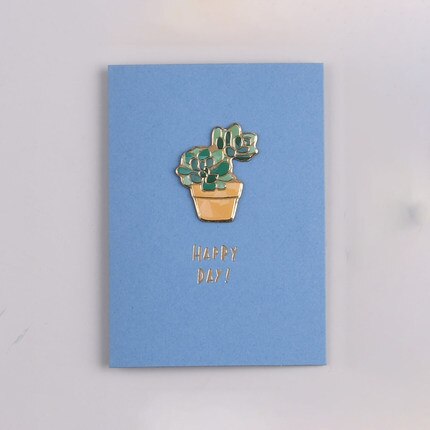 Mini Greeting Card Pure Color Good Luck/For you Card Kids Small Card Valentine Teacher Mother Message Card: No.02
