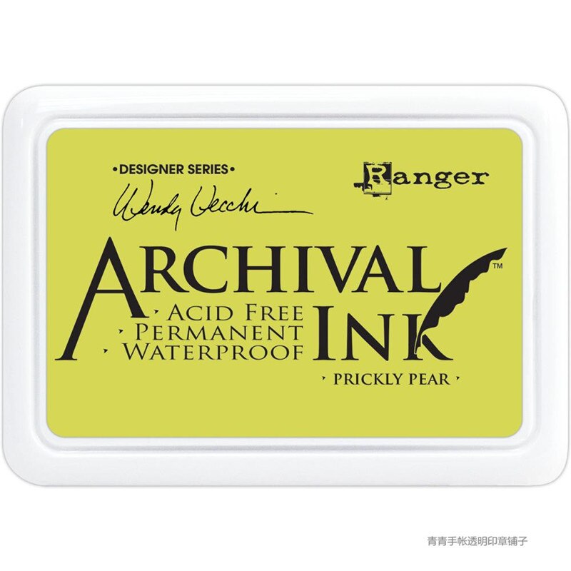 American original ranger stamp pad multicolor oily waterproof acrylic ink pad: prickly pear