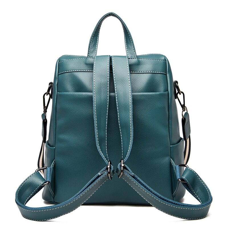 The women backpack soft leather backpack women shoulder bags high capacity school bag for lady travel backpacks