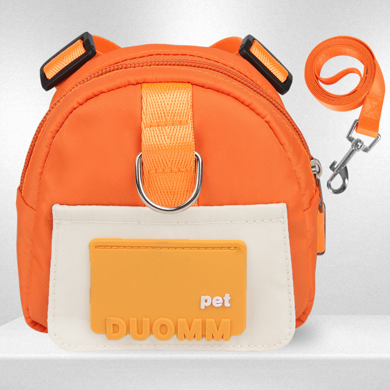 Süße Hunde Rucksack wasserdichte Hunde Welpen tasche mit Geschirr bequeme große Kapazität Snack draussen Haustier liefert Zubehör: Elfenbein gelb