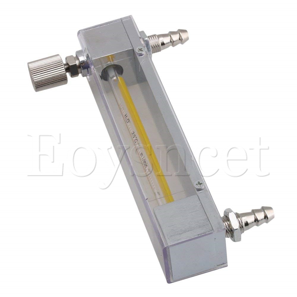 Caudalímetro de plástico LZB-3 4-40 ml/min para agua líquida gasolina con válvula de Control y manguera de 0,3 pulgadas