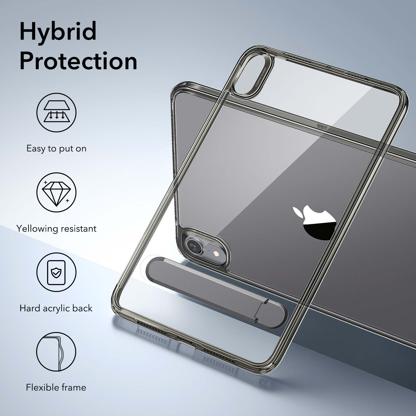 ESR para iPad Mini 7 Funda 2024 3 modos de soporte Funda para iPad Mini de 7. a/6a generación con soporte (2024) Funda Boost Kickstand