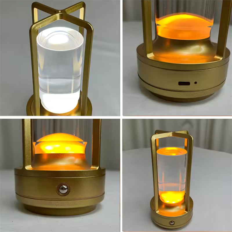 Lampada da tavolo a led in cristallo Lampada da notte touch ricaricabile Lampada da comodino per camera da letto Lampada da scrivania Lampada decorativa per ristorante Lampade per camera da letto per ufficio