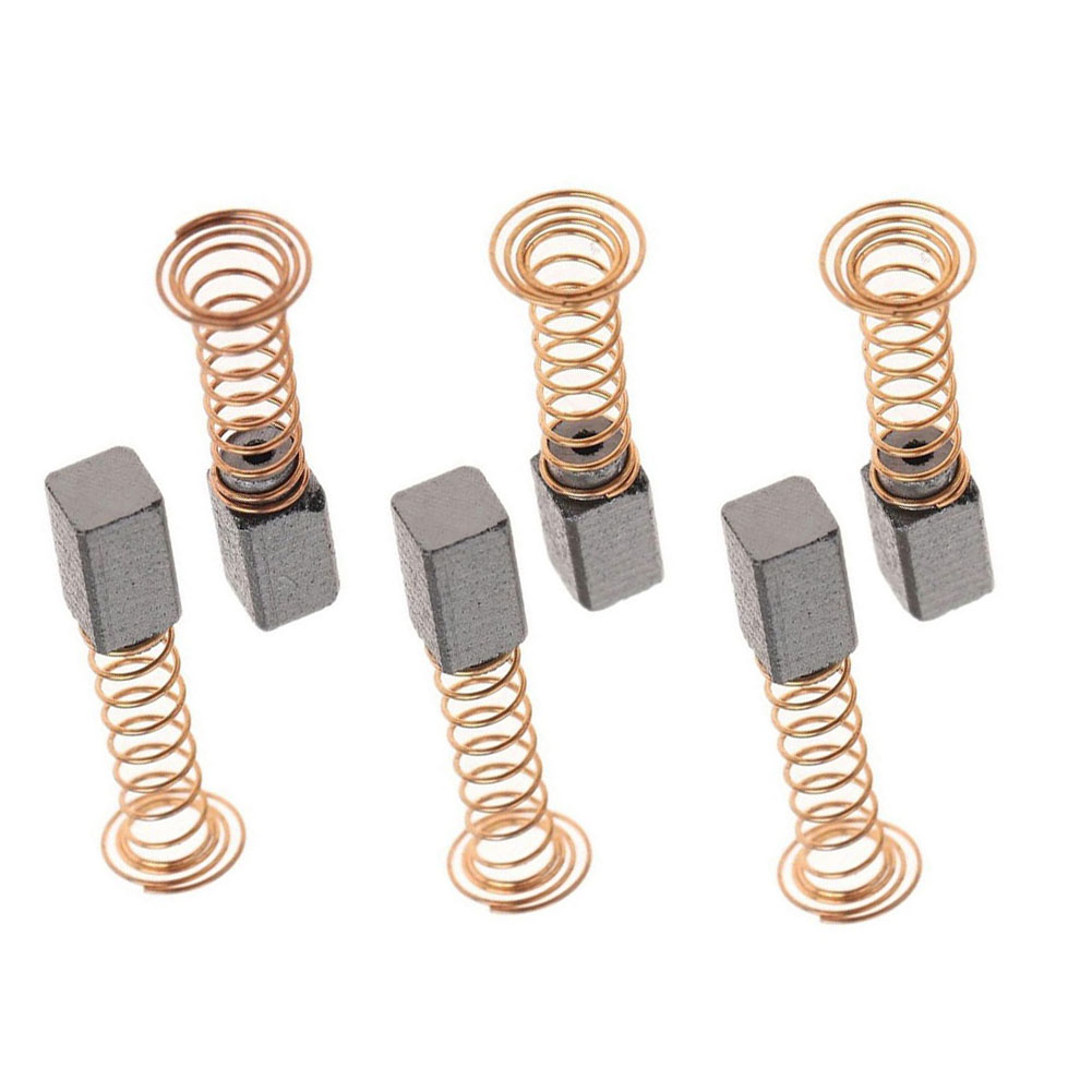 6 uds taladro cepillo de carbono pieza de herramienta rotativa para Motor eléctrico D3000 7,9*5,5*4,8mm accesorios de herramientas eléctricas cepillos de carbono