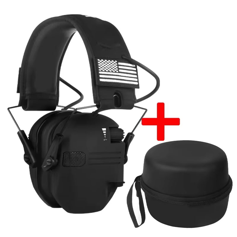 Earmuffs Active Headphones for Shooting Electronic Hearing Protection Ear Protect Noise Reduction Hunting Headphone: green