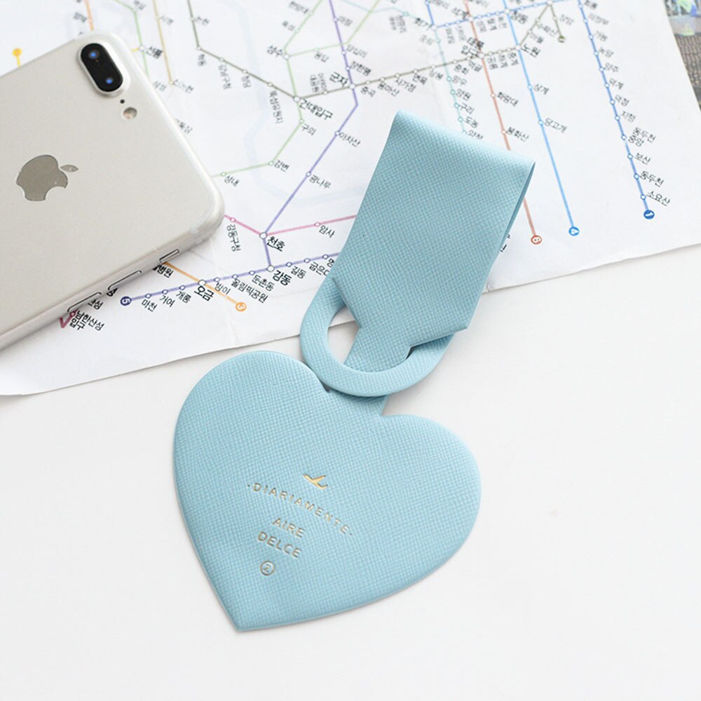 Travel Rectangle Shape Luggage Tag Cover Suitcase ID Address Holder Baggage Boarding Tags Travel Accessories: Blue