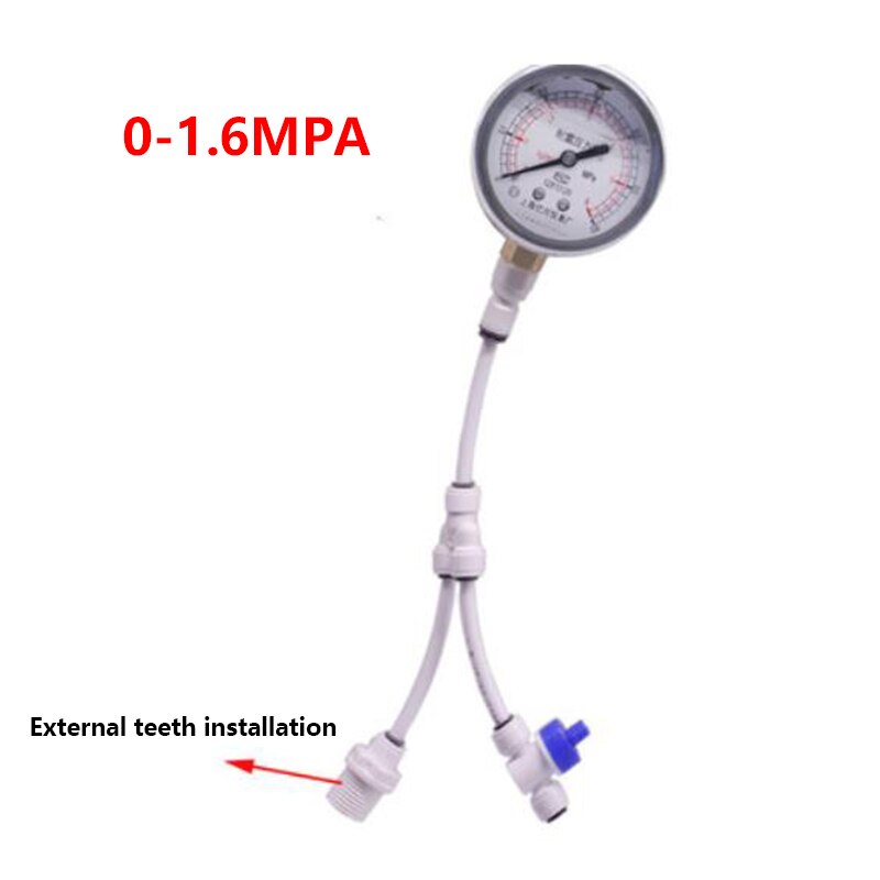 Yn60 anzug 0 ~ 1,6 MPA öl druck Anti Vibration Haushalts klopfen wasserfilter Manometer Prüfung wasser rohr Druck Messgerät: 1.6MPA extern thre