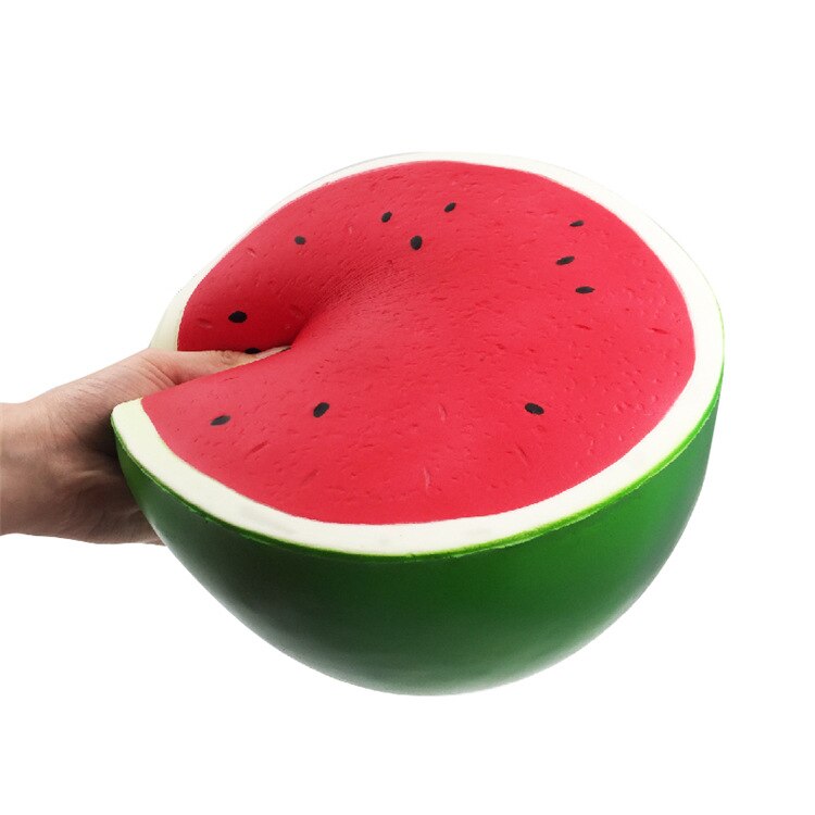 Extra Squishy Aardbei Jumbo Squishy Langzaam Stijgende Grote Squishes Zachte Pu Squish Simulatie Fruit Relief Anti Stress Kinderen Speelgoed: watermelon