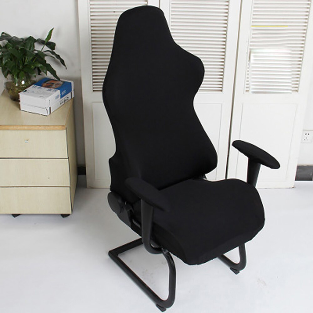 Housses de chaises en Polyester lavable | Sièges d'ordinateur, protection de jeu amovible pour bureau, fauteuils, décoration moderne en Spandex élastique