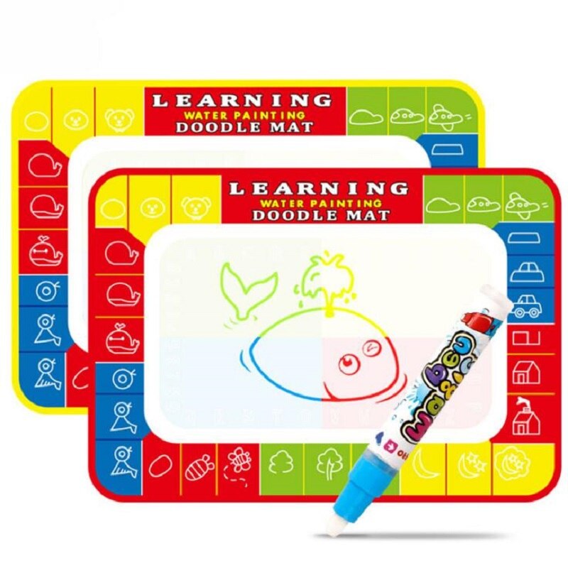 HKYSHP – couverture magique en toile d&#39;eau pour enfants, Puzzle pour bébé, jouet d&#39;éducation précoce, couleur, peinture Graffiti: Small
