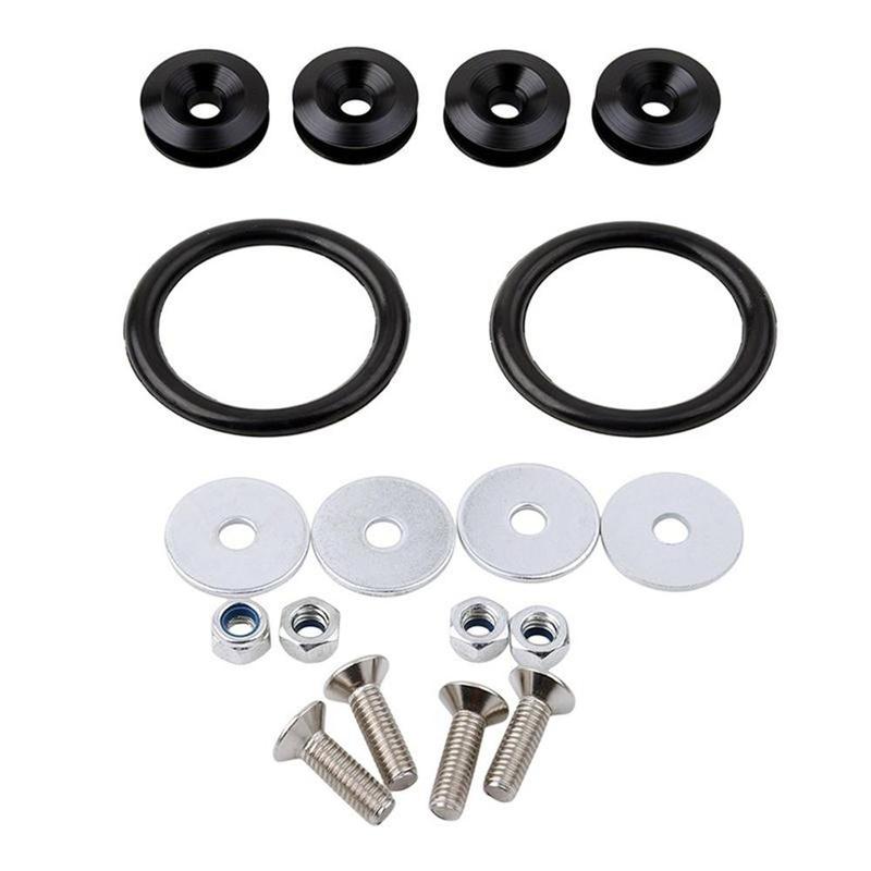 Universal aluminium jdm kofanger lynlås fastgørelsesdele fender skiver front kofangere bag kofangere omgiver forstærkningsring jdm