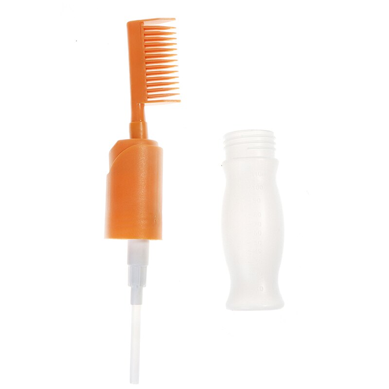110Ml Plastic Haarverf Hervulbare Fles Applicator Kam Doseren Salon Haarkleuring Kappers Styling Tool