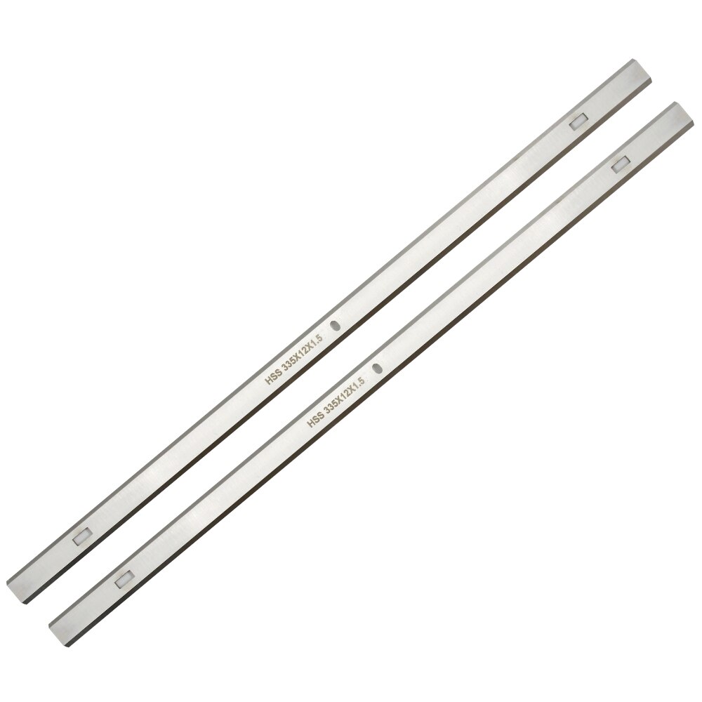 HSS Cuchillos cepilladores 335 x 12 x 1,5 mm, Juego de cuchillas de repuesto para Hitachi P13F 1800 W, 1 par