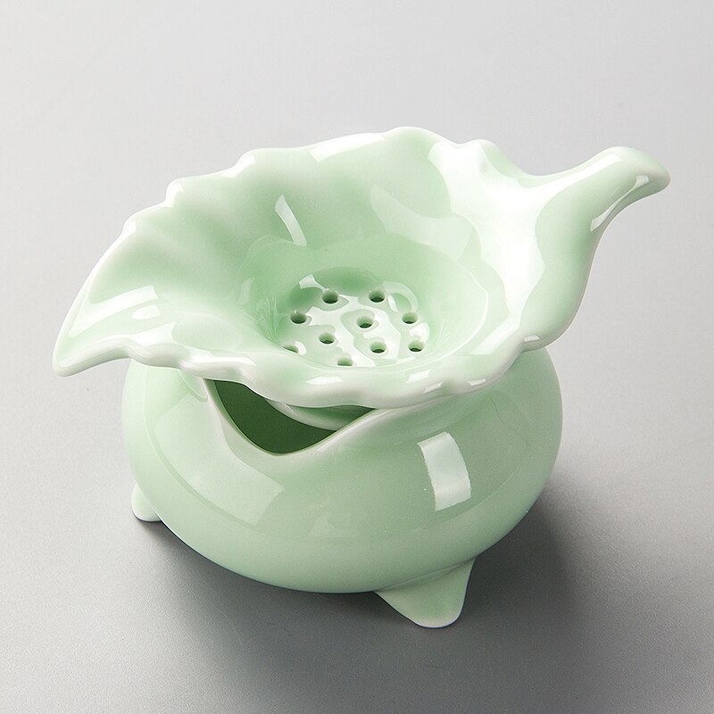 Tesil lösa blad tekopp porslin kung fu teset celadon tefilter infusor  d017: 2