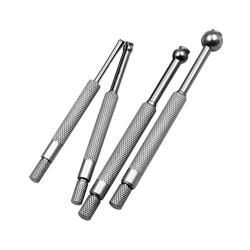 Mini 4 unids/set calibre de orificio medidores de telescopio conjunto completo tipo de bola calibre 3-13mm bola completa agujero pequeño calibre de precisión