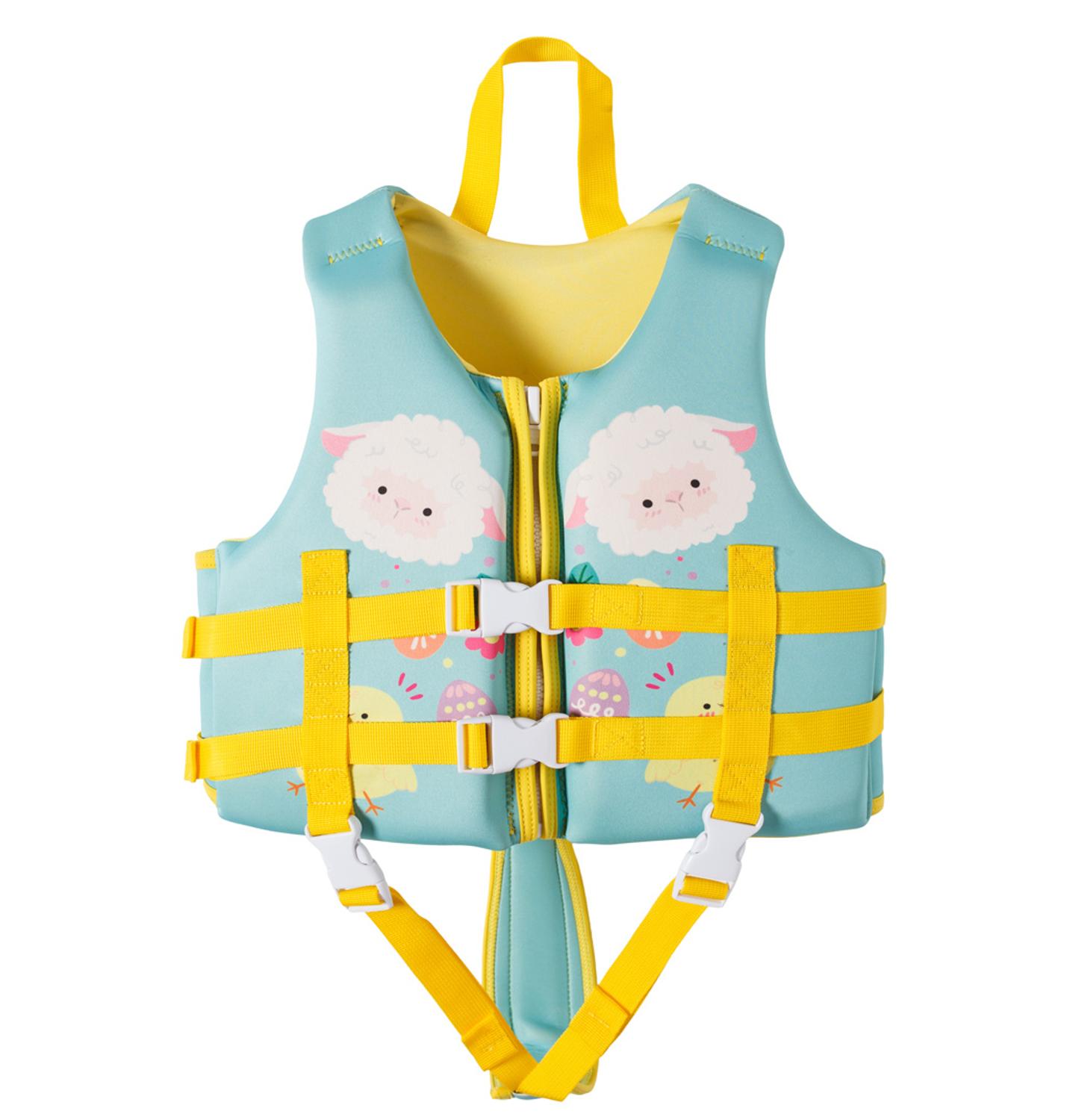 Nuovo capretti di arrivo del ragazzo girk di nuotata giubbotto di salvataggio del rivestimento del fumetto neoprene per gli sport acquatici