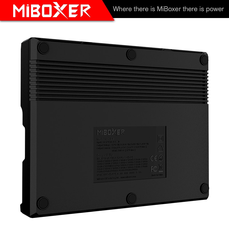 Miboxer c8 Intelligent Charger 8 Slots Total 4A Output Smart Charger for IMR18650 16340 10440 AA AAA 14500 26650 and USB Device