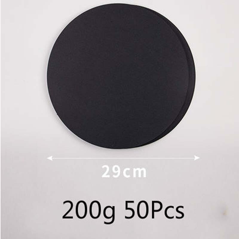 200g 50pcs Watercolor DIY Painting Paper for School Painting Supplies White Black Sketch Watercolor Paper Pad Drawing Paper: Black 29cm
