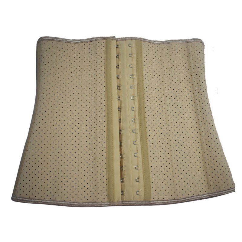 30CM Punching Sports Fitness Firm Thin Waist Corset XS/S/M/L/XL/2XL/3XL Breathable Women Waist Cinchers 25 Steel Bone Punching: skin / XXXL