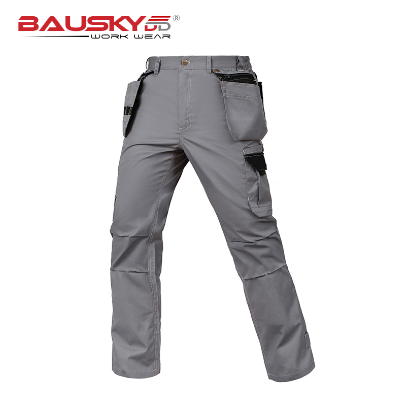 Bauskydd Lichtgewicht Zomer Werk Broek Elektricien Cargo Broek Mannen Met Multi Zakken Werken Mants Mannen Werkkleding Lange Broek