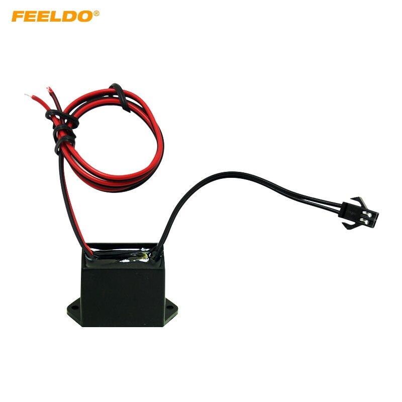 Feeldo 1pc 12 vdc bildekoration el fiber neon glöd belysning rep list power driver inverter