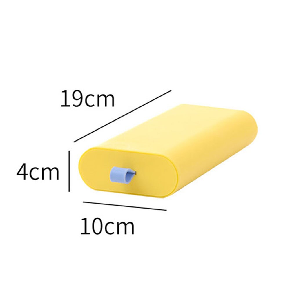 Desk organizer kitchen drawer organizer paste office desk bottom finishing box desktop storage box organizer for cosmetics: Yellow small