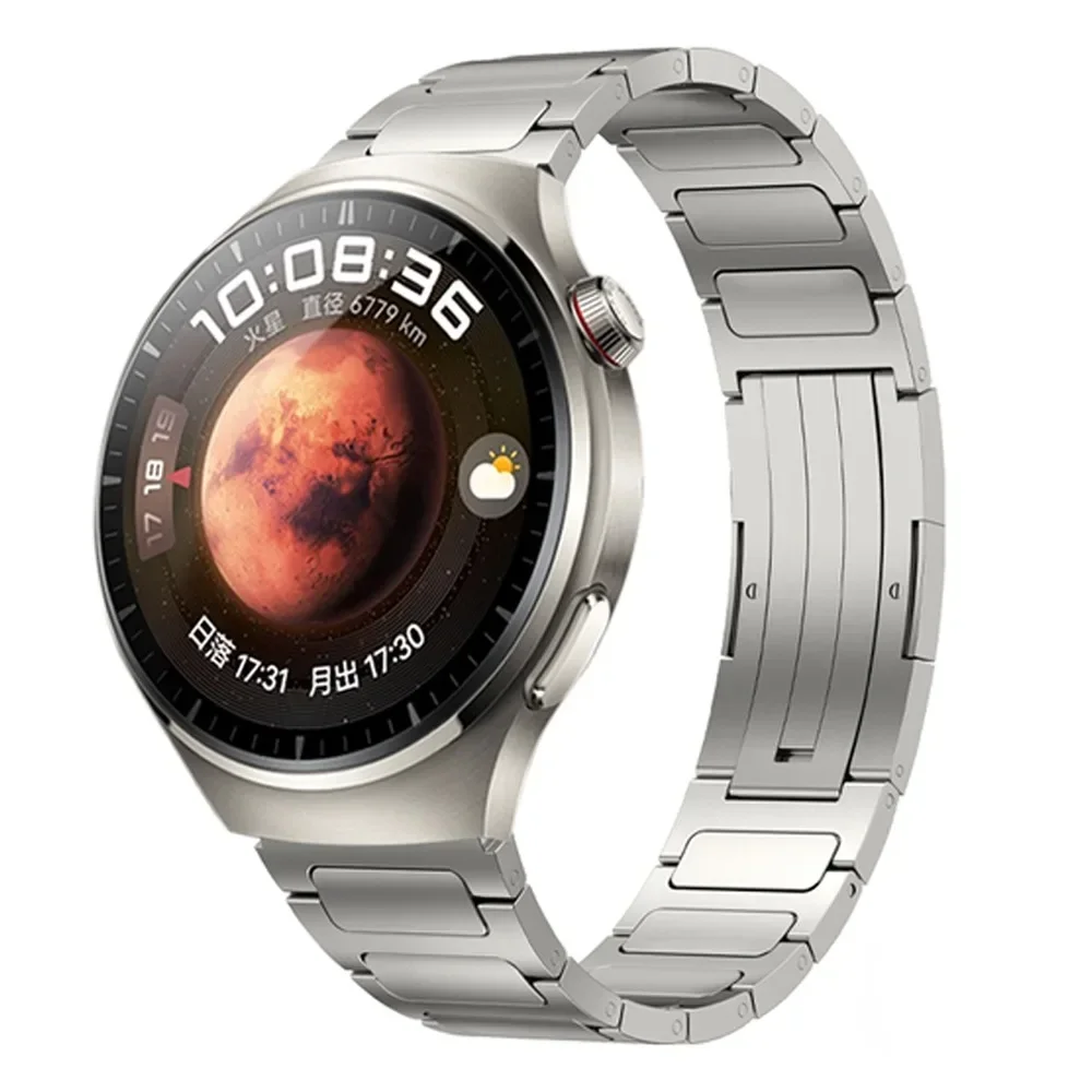 22mm Titanium Alloy Strap for Huawei Watch 5 4/GT5 4 3 2 Pro Garmin Forerunner 965 970 Bracelet Band Amazfit GTR 4/3 Pro/Bip 6-5: Coal Black / 10mm