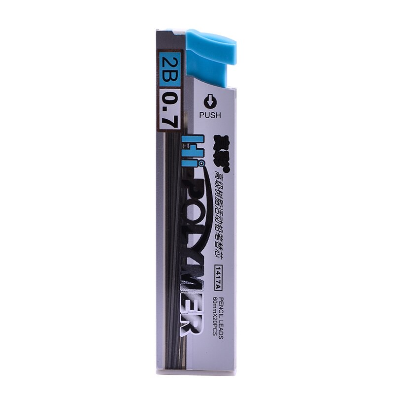 Mechanical Pencil Metal Rod Automatic Drafting Pen 0.5/0.7mm Lead Pens for Office School Supplies Lapiseira Stationery: 2B 07mm Lead