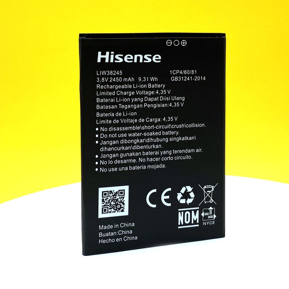 Batterie LIW38245 2450mAh pour smartphone Hisense Infinity F17 Pro F16, de , originale, nouveauté