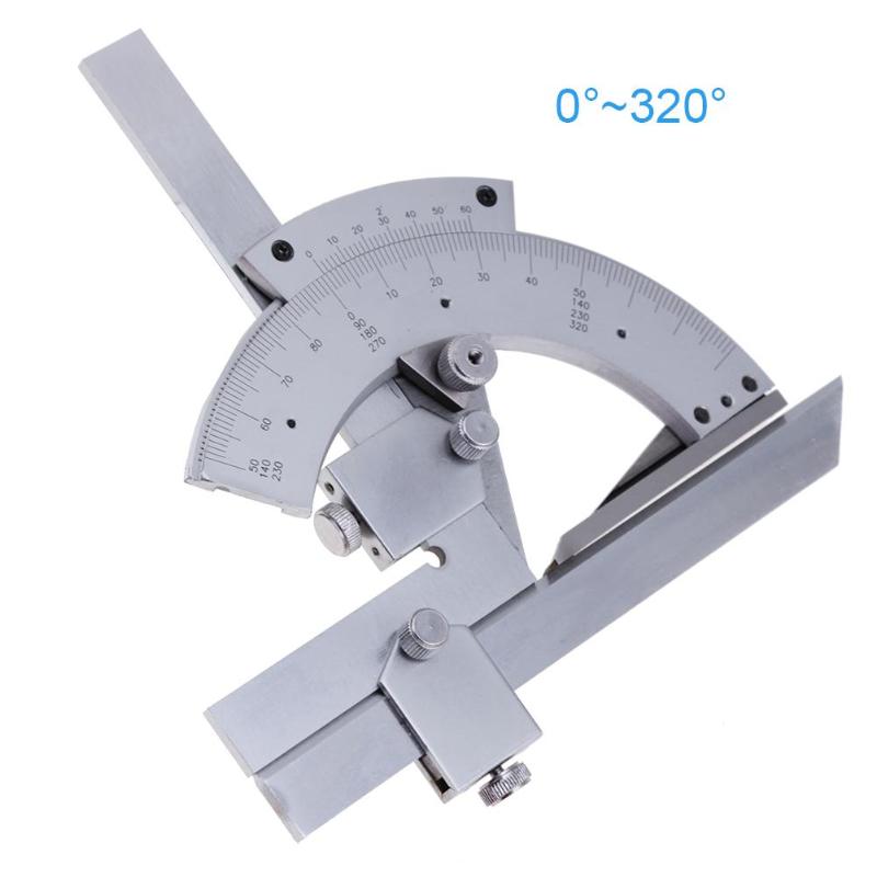 Carbon steel Round Head 0-320 degrees Protractor Angle Finder Rotary Measuring Ruler Machinist Tool 15cm Craftsman Ruler