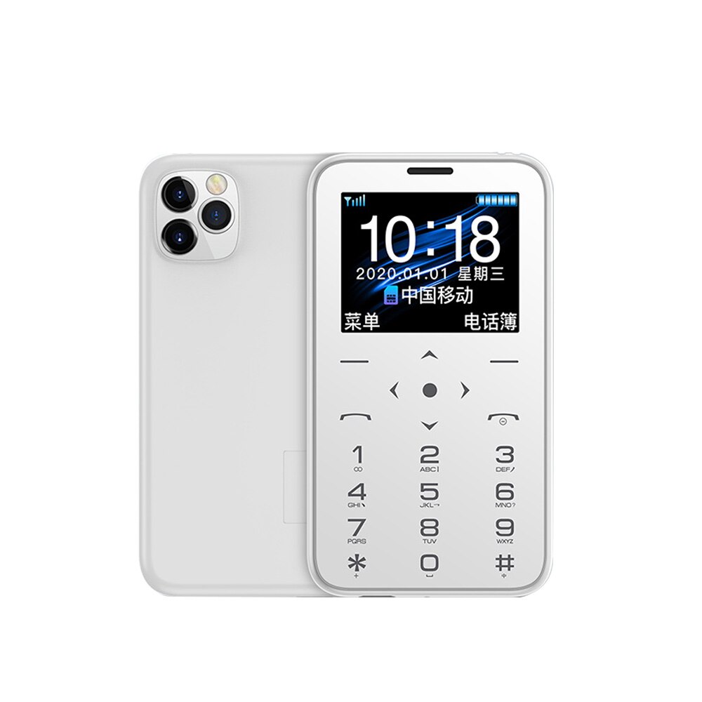 Soyes 7S + teléfono móvil Original Mini, pantalla de 1,5 ", cámara con linterna, MP3, sonido Hifi, Bluebooth, GSM, teléfono móvil para niños: Standard / white