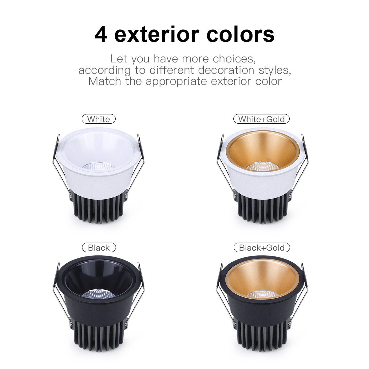 Indbygget aluminium cob led led spotlight pære led spotlight 7w 12w downlight loftslampe rumbelysning 85-265v