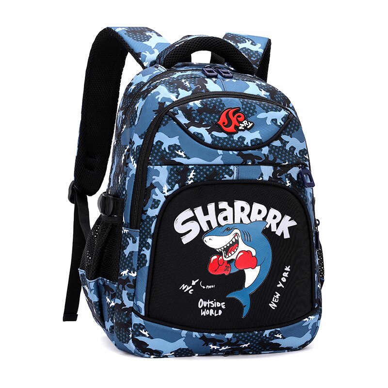 waterproof Children School Bags for Boys kids book bag Primary School Backpacks Orthopedic backpack schoolbag Mochila Infantil: sky blue
