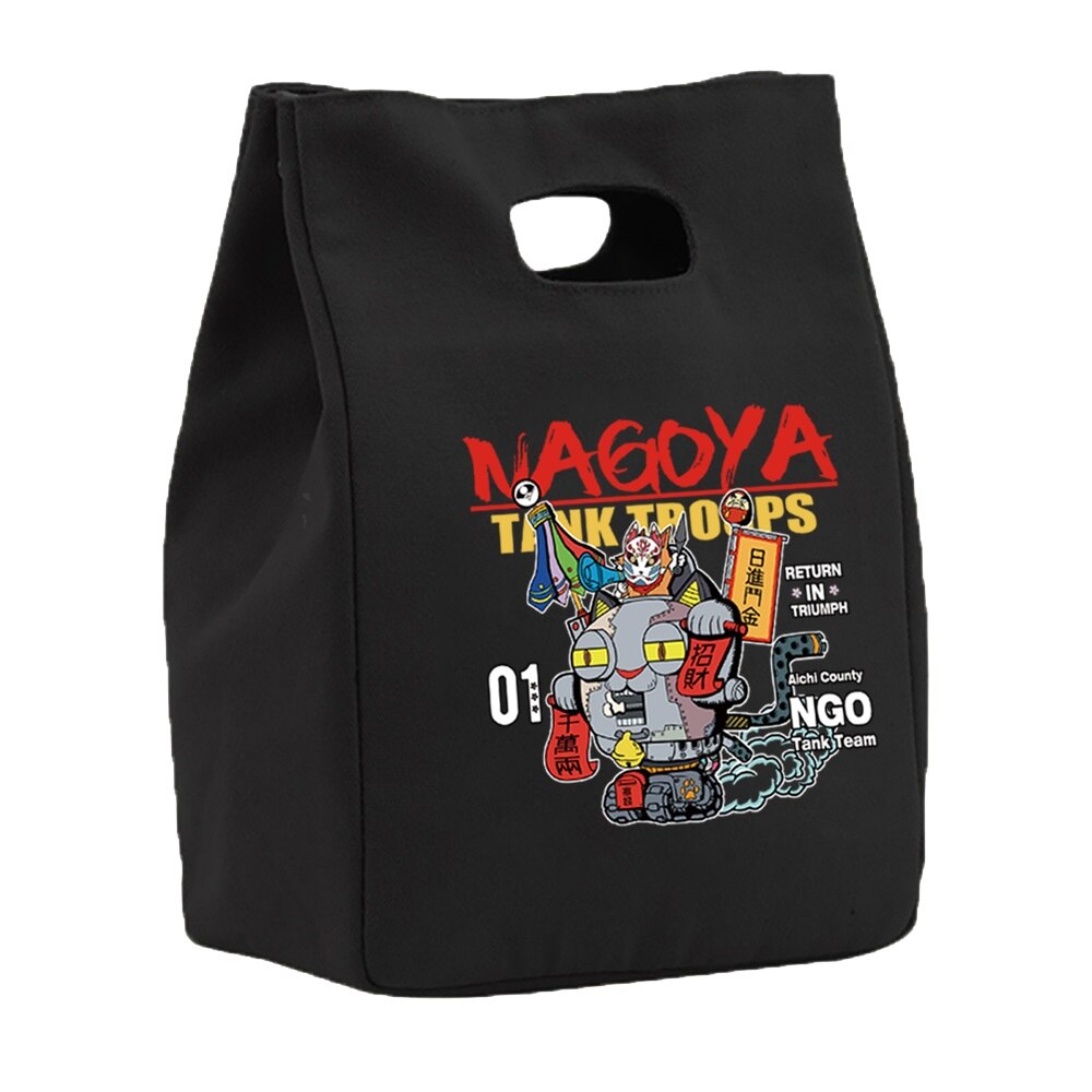 Isolierung Mittagessen Lebensmittel Isolierung Kühler Taschen Magnetische Geschmack Leinwand Tasche Zinn Folie Lebensmittel Taschen Tragbare Multifunktions Drucken Eco Tasche: 5Maske010