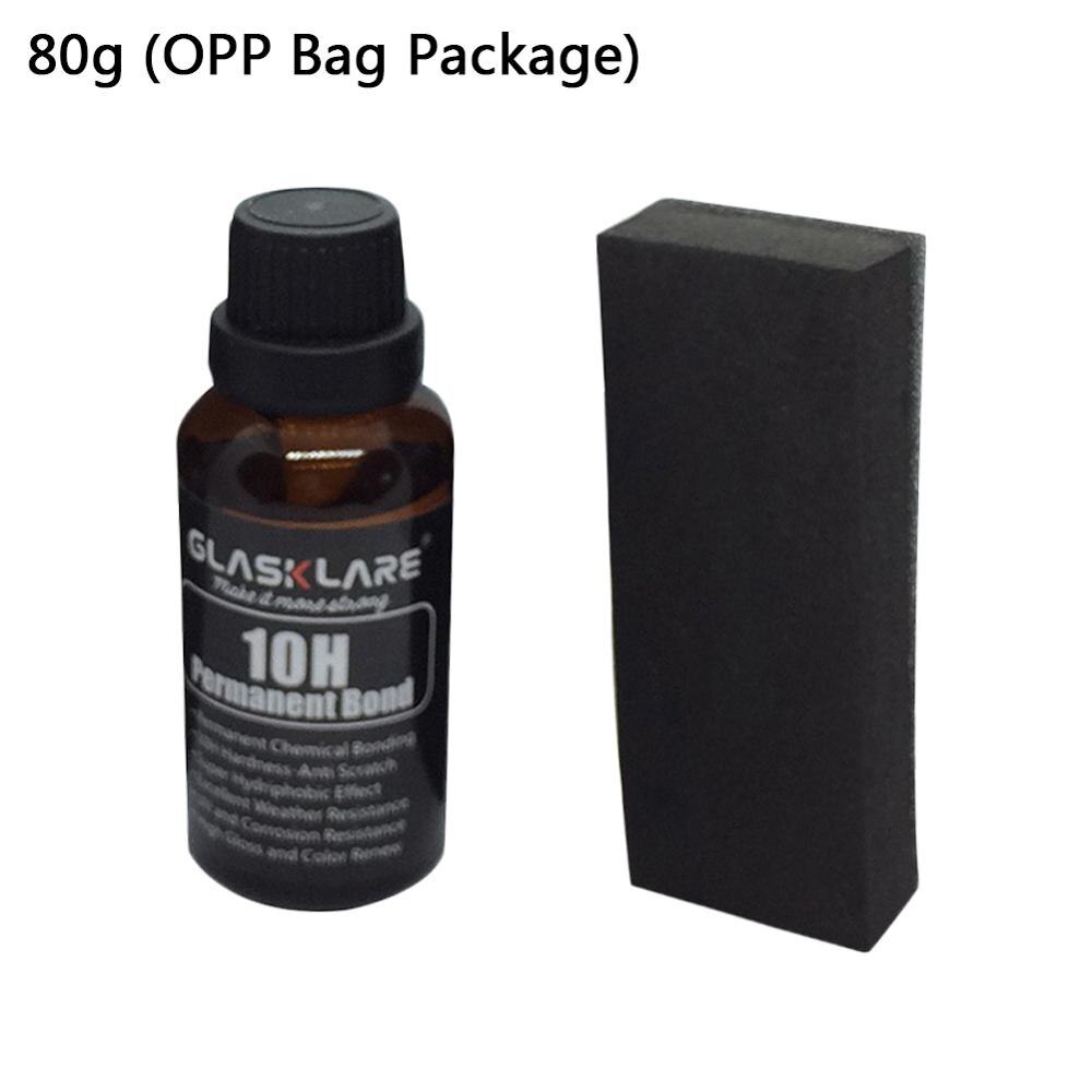 30ml 10h flydende keramisk vandtæt middel spray nano bil coating maling hydrofob coating miljø sæt: 80g