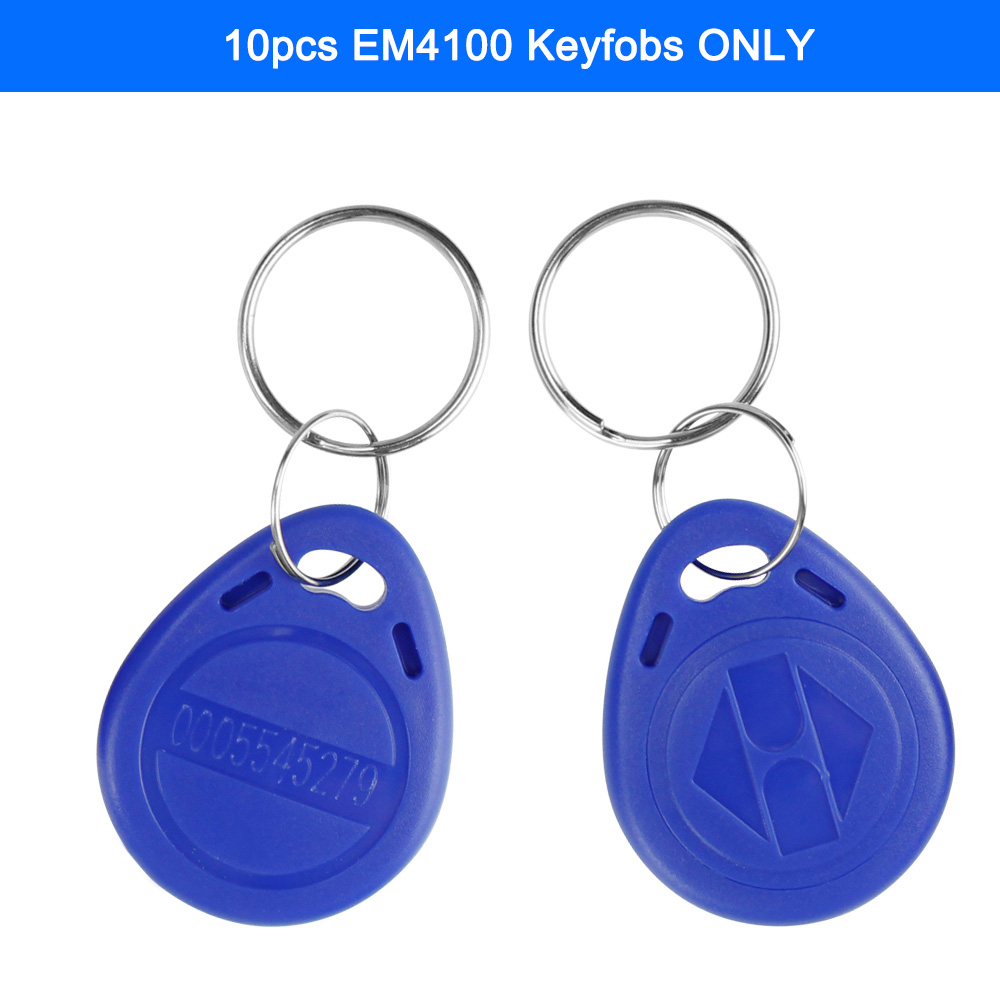 IP68 Waterproof Access Control System Outdoor RFID Keypad WG26 Access Controller Keyboard Rainproof 10 EM4100 Keyfobs for Home: 10 keys ONLY