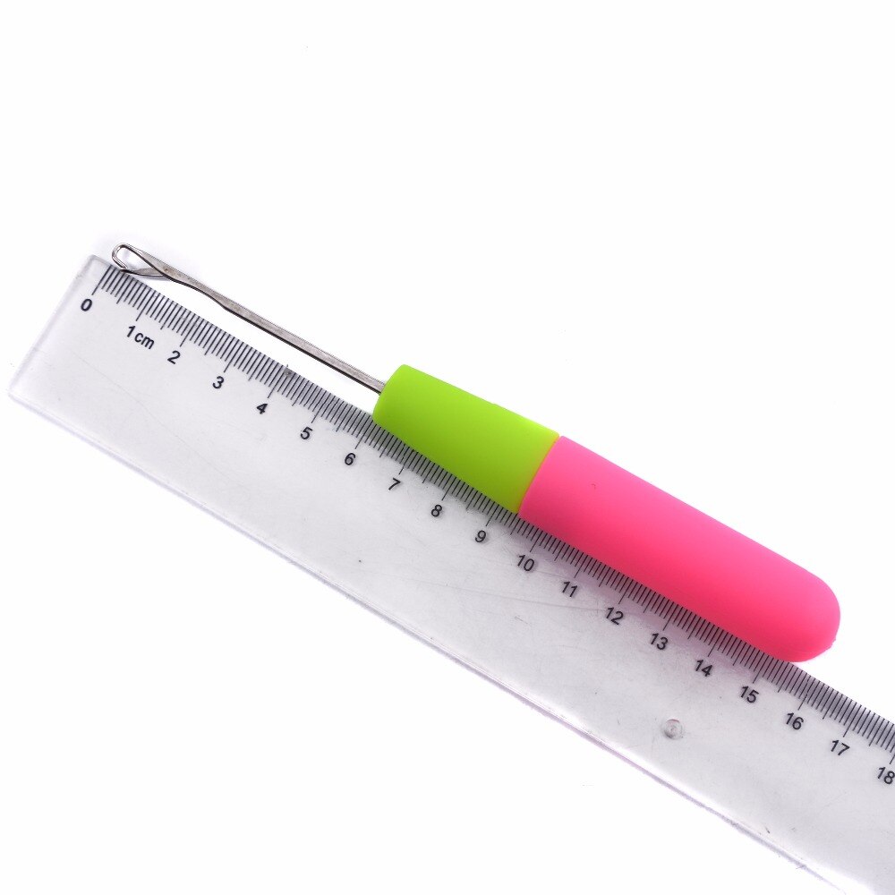 Aguja para trenzas de ganchillo, aguja de tracción de 15Cm/6 pulgadas para tejer y ganchillo, para cabello trenzado Jumbo, 3 uds.