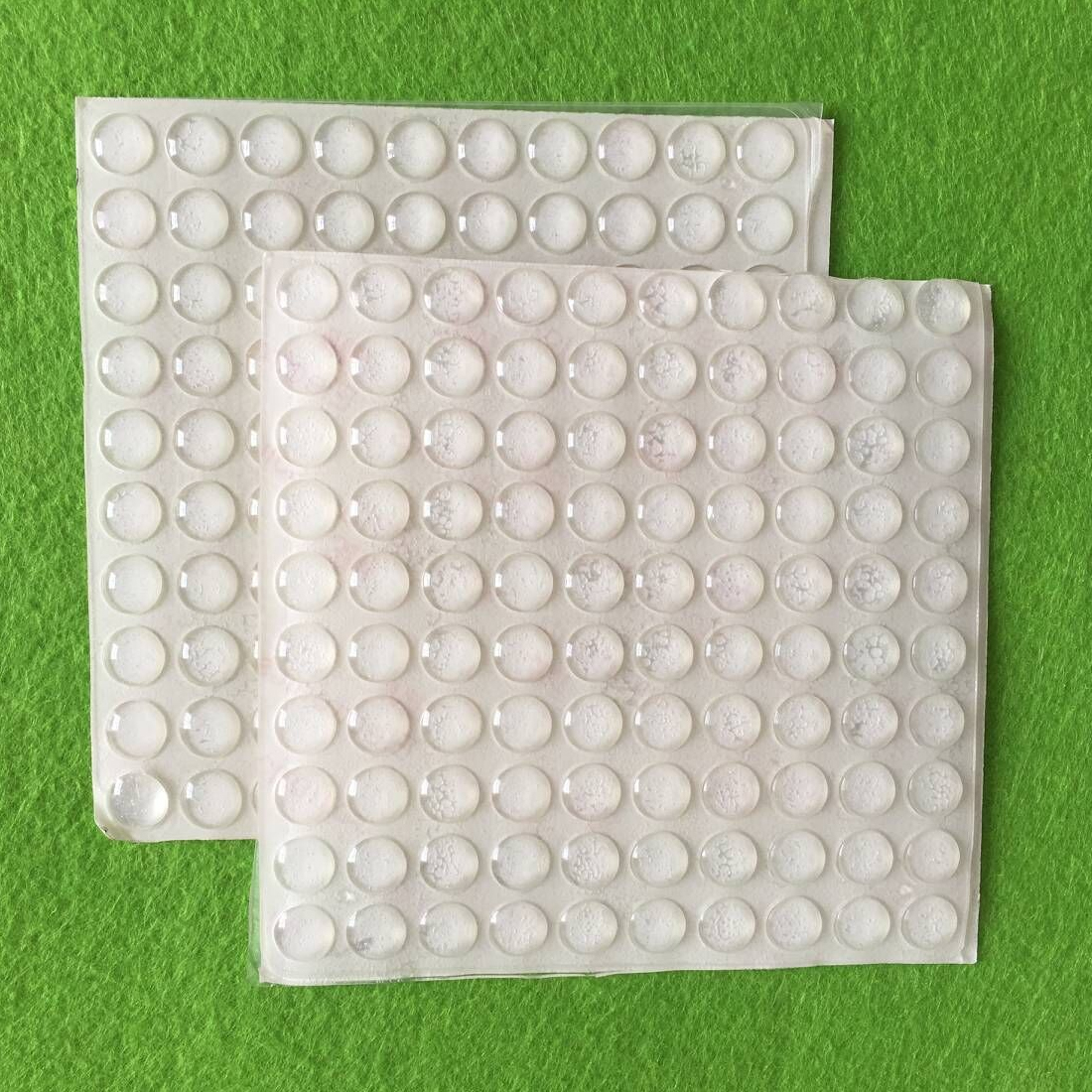 Amortisseur de choc en Silicone | Adhésif en demi-cercle pieds transparents, antidérapant pare-chocs amortisseur en Silicone, coussinets de meubles 100 pièces/feuille